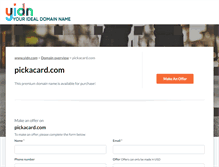 Tablet Screenshot of pickacard.com